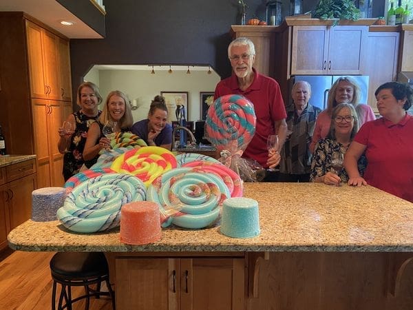 Sweet prop-making crew. Sweet prop-making crew.