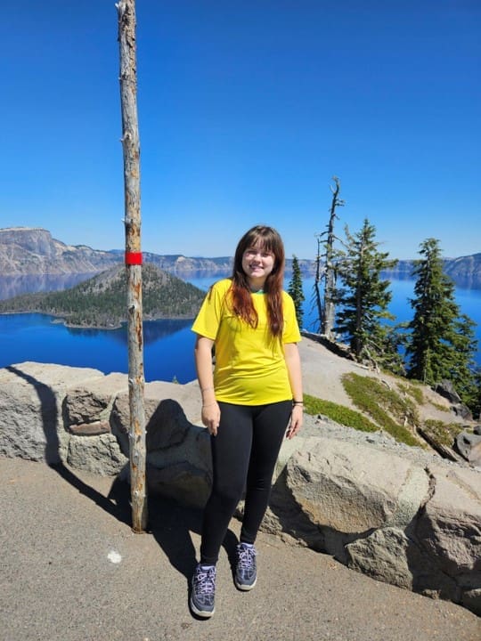 Nathy at Crater Lake