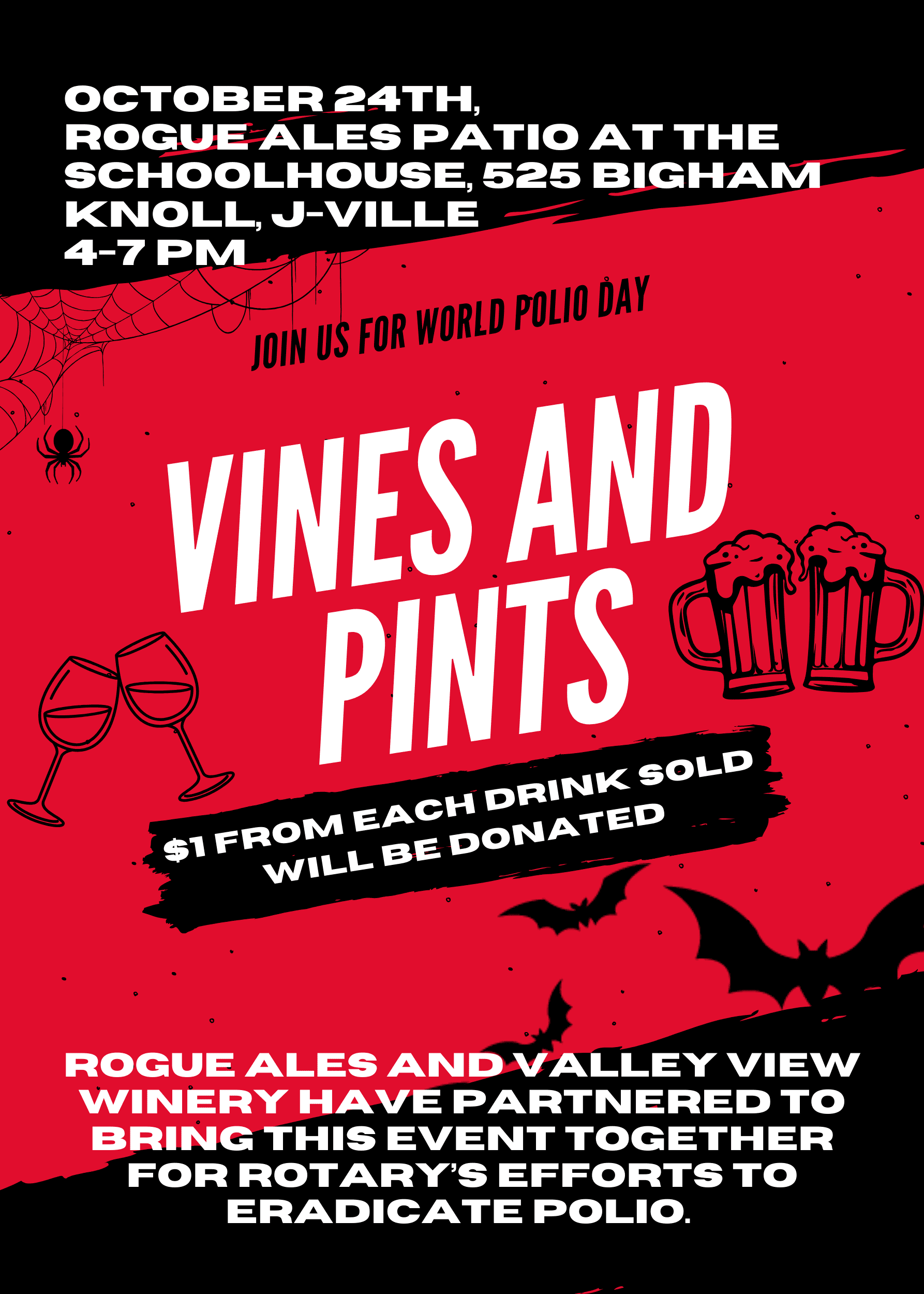 Oct 24th, Vines and Pints polio